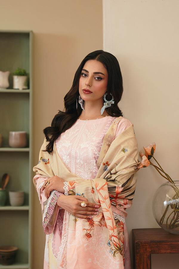 Danir - Rose Pink with Tribal Print & Creme Yellow Accents