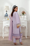 3-Piece Embroidered Lawn Dress with Cotton Net dupatta