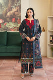 Jahan – Midnight Blue 3-Piece with Florals & Embroidered Details