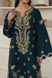 Fasana Blue Lawn Ensemble with Multi Embroidery Details