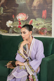 Unstitched 3PC Chikankari Suit with Dreamy Silk Dupatta